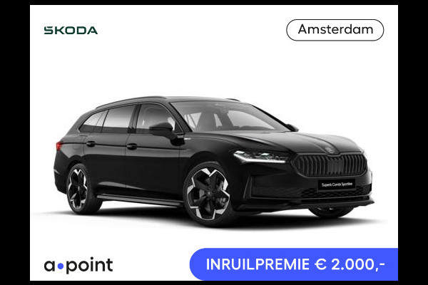 Škoda Superb Combi Sportline Business PHEV 1.5 TSI 204 pk 6 versn. DSG | Panoramadak | Wegklapbare trekhaak | Travel Assist Plus | Winterpakket | DCC | CANTON Soundsystem | Head-up display | Familie pakket