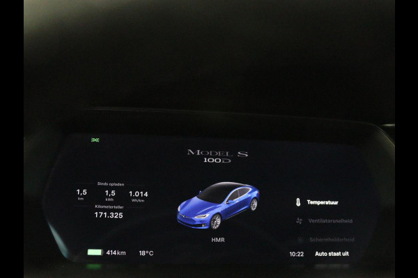 Tesla Model S 100D | SOH 90% | Panoramadak | Leder | Autopilot | Stoelverwarming | Camera | Keyless | Full LED | Navigatie | Climate control | 19'' lichtmetalen velgen