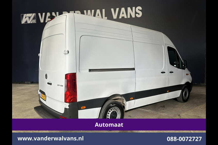 Mercedes-Benz Sprinter 317 CDI 170pk 9G-Tronic Automaat L2H2 Fabrieksgarantie Euro6 Airco | LED | Camera | XXL MBUX | Navigatie | LED Cruisecontrol, Chauffeursstoel, Stoelverwarming, Parkeersensoren, Bijrijdersbank