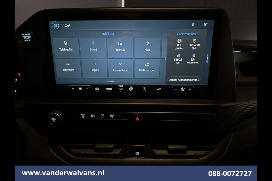 Ford Transit Custom 2.0 TDCI 136pk L2H1 Euro6 Airco | Camera | Apple Carplay | Cruisecontrol | LED Android Auto, Parkeersensoren, Verwarmde voorruit, Bijrijdersbank, 2800kg trekvermogen