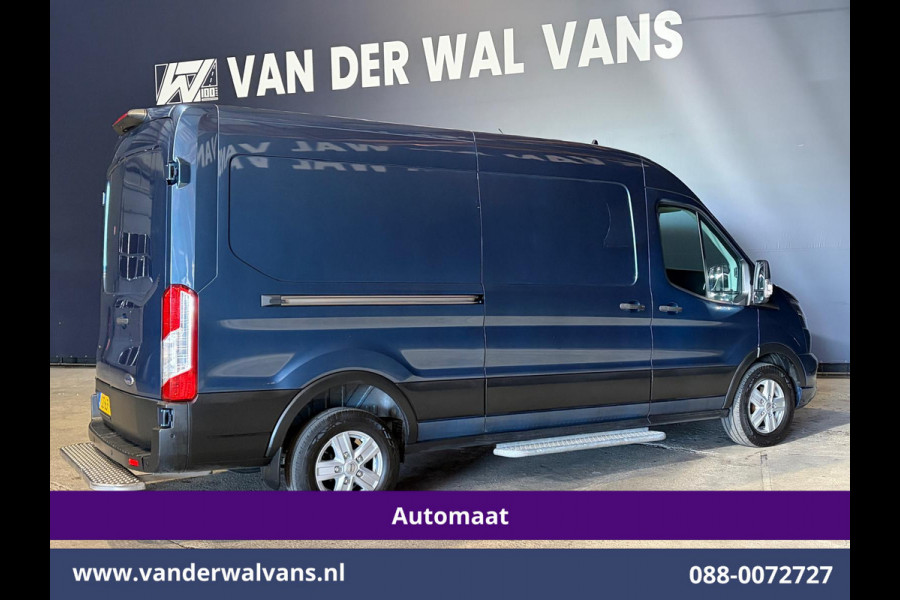 Ford Transit 2.0 TDCI 185pk Automaat L3H2 Euro6 Airco | Xenon | Camera | Navigatie | Apple Carplay | Cruisecontrol | LED Android Auto, Verwarmde voorruit, Stoelverwarming, LM velgen, Elektrisch verstelbare bestuurdersstoel, Parkeersensoren, Bijrijdersbank