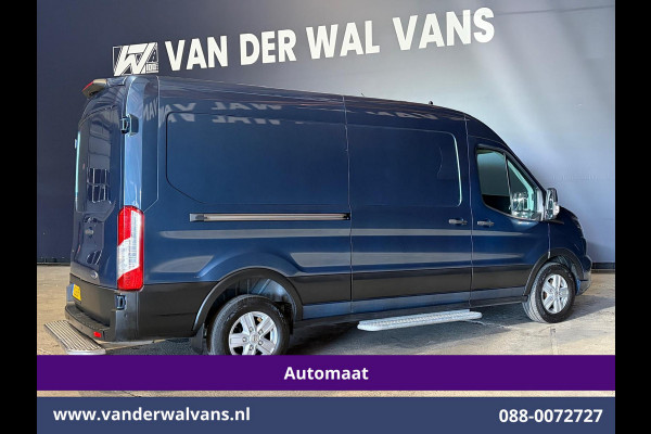 Ford Transit 2.0 TDCI 185pk Automaat L3H2 Euro6 Airco | Xenon | Camera | Navigatie | Apple Carplay | Cruisecontrol | LED Android Auto, Verwarmde voorruit, Stoelverwarming, LM velgen, Elektrisch verstelbare bestuurdersstoel, Parkeersensoren, Bijrijdersbank