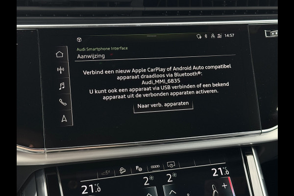 Audi Q8 60 TFSI e Competition | Pano | Luchtvering | B&O | Matrix | 360 | Carplay | Memory | NL Auto | Sfeerverichting | 1e eig.