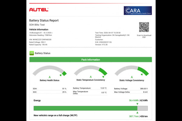 Volkswagen ID.3 Pro 62 kWh|91%SOH|STOEL-, STUURVERW|ANDROID/APPLE CARPLAY|ACC|CRUISE,CLIMATE CONTROL|NL-AUTO|NAP|INCL.BTW|1e EIG.|