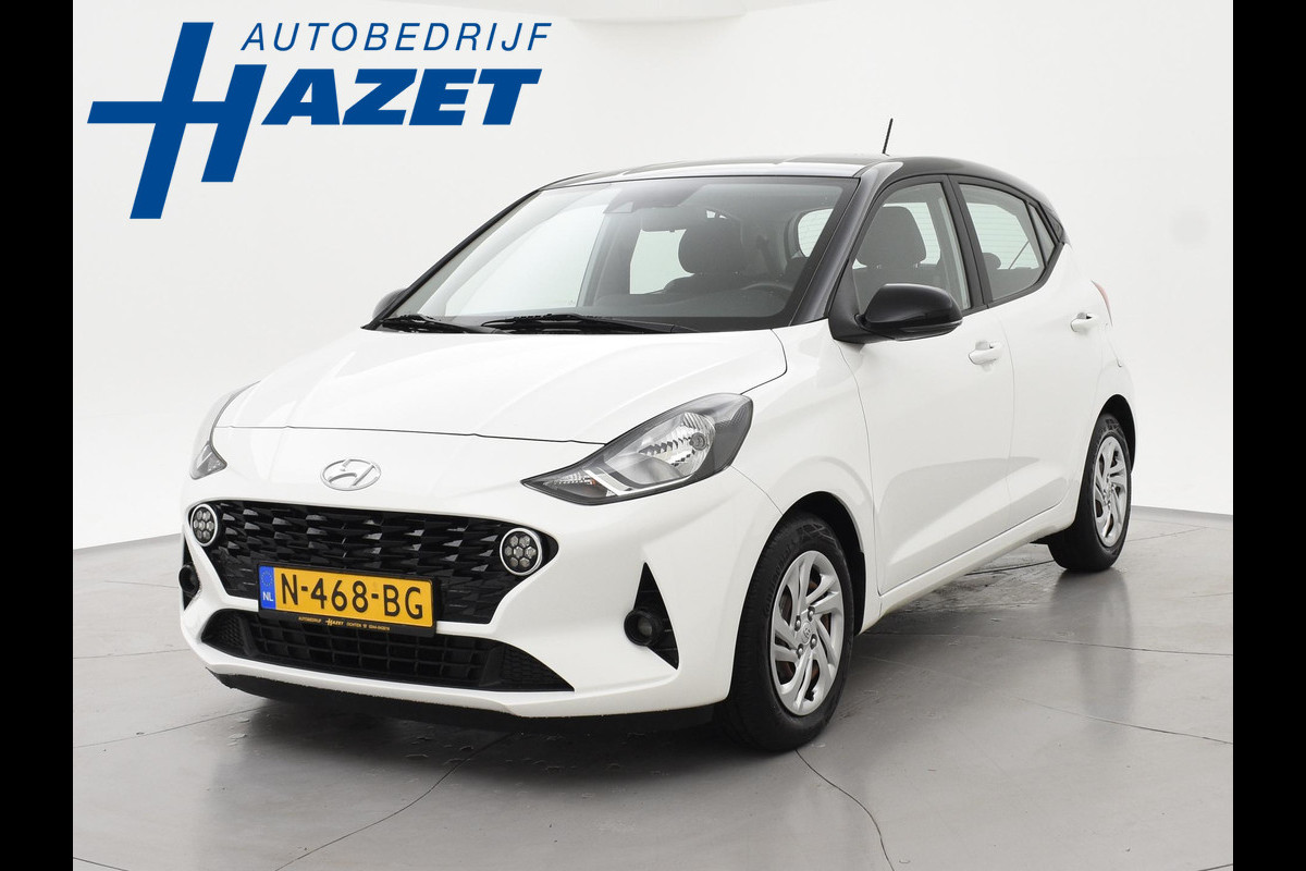 Hyundai i10 1.0 AUTOMAAT COMFORT 5-ZITS + APPLE CARPLAY | DAB+ | CRUISE CONTROL | TWO-TONE WIT/ZWART