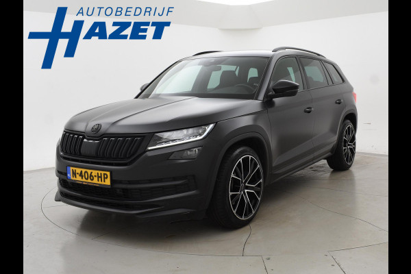 Škoda Kodiaq 1.5 TSI 150 PK DSG AUT. 7-PERS SPORTLINE *MAT ZWART* + ADAPTIVE CRUISE | VIRTUAL COCKPIT | CAMERA | 20 INCH