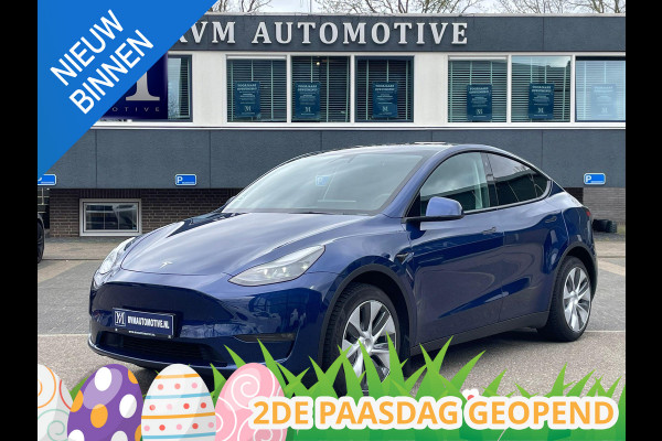 Tesla Model Y Long Range AWD 75 kWh VAN: 34.900,- VOOR: 32.877,- UW LENTEVOORDEEL: 3.023,- | RIJKLAARPRIJS INCL. 12MND BOVAG | TREKHAAK | SOH 95% |