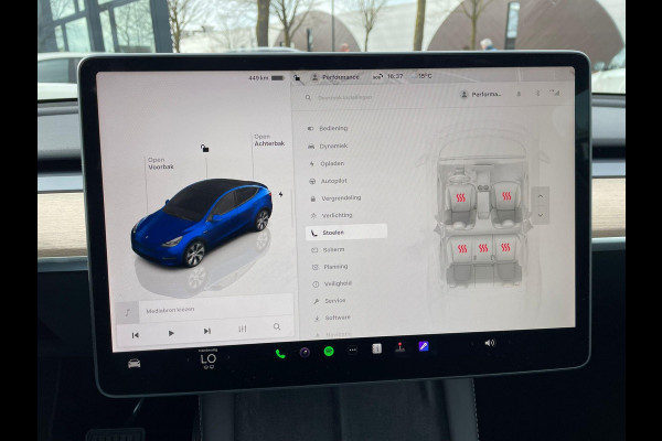 Tesla Model Y Long Range AWD 75 kWh VAN: 34.900,- VOOR: 32.877,- UW LENTEVOORDEEL: 3.023,- | RIJKLAARPRIJS INCL. 12MND BOVAG | TREKHAAK | SOH 95% |
