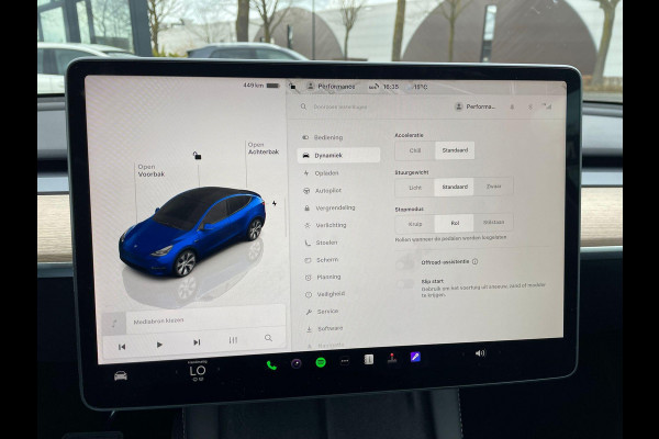 Tesla Model Y Long Range AWD 75 kWh VAN: 34.900,- VOOR: 32.877,- UW LENTEVOORDEEL: 3.023,- | RIJKLAARPRIJS INCL. 12MND BOVAG | TREKHAAK | SOH 95% |