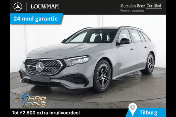Mercedes-Benz E-Klasse Estate 300 e AMG Plug-In Hybride Trekhaak AMG Line | Night Pakket | Ledkoplampen | Stoelverwarming voor | Distronic. Inclusief 24 maanden MB Certified garantie voor Europa.