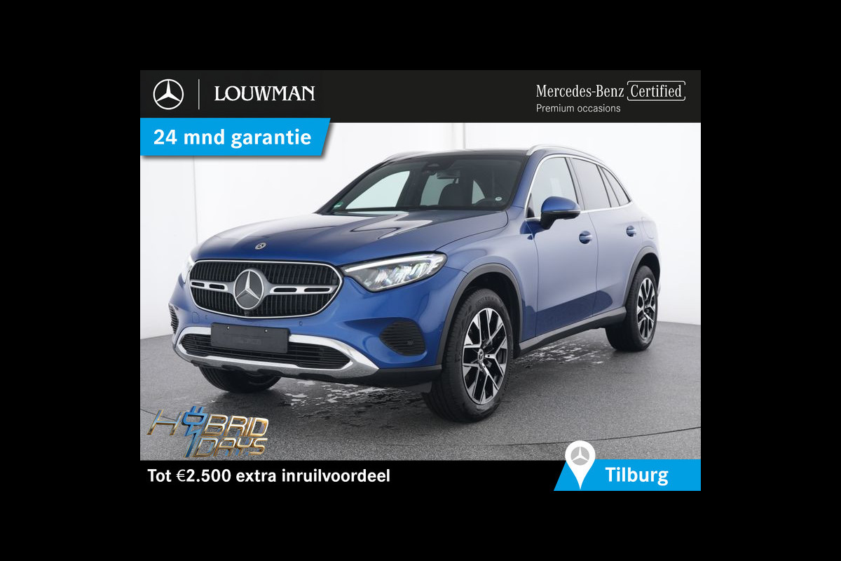 Mercedes-Benz GLC 300 e 4MATIC Plug-In Hybride Panorama Schuif-Kanteldak | Trekhaak | Memory Pakket | Stoel en Stuurverwarming. Inclusief 24 maanden MB Certified garantie voor Europa.