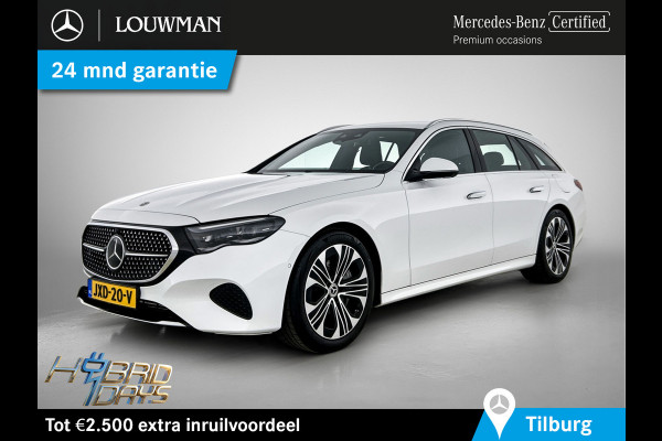 Mercedes-Benz E-Klasse Estate 300 e Luxury Line Plug-In Hybride Trekhaak | Rijassistentiepakket plus | Parkeerpakket met 360°-camera | Distronic | Sfeerverlichting. Inclusief 24 maanden Mercedes-Benz Certified garantie voor Europa.