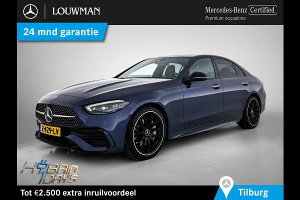 Mercedes-Benz C-Klasse 200 AMG Line | AMG- Line Interieur | AMG-Line exterieur | 360 Camera | Memory Seats | Sfeerverlichting | Trekhaak | Inclusief 24 maanden MB Certified garantie voor Europa.