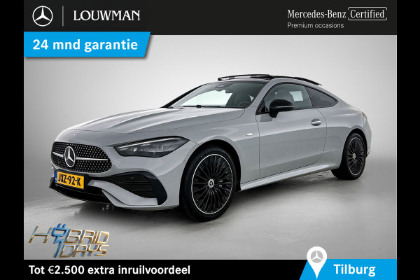 Mercedes-Benz CLE Coupé 300 e AMG Plug-In Hybride AMG | Night Pakket | Panorama Schuif-Kanteldak | Digital Licht | Burmester® | Stuur en Stoelverwarming. Inclusief 24 maanden Mercedes-Benz Certified garantie voor Europa.