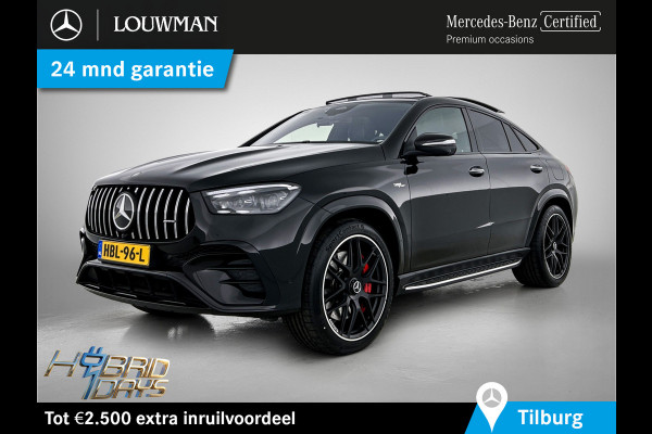Mercedes-Benz GLE coupe AMG 53 Hybrid 4MATIC+ Premium Plus Gesmede AMG velgen 22 inch.| Panoramadak| Alarm klasse 3/5 | Trekhaak | zeer veelopties Inclusief 24 maanden Mercedes-Benz Certified garantie voor Europa.
