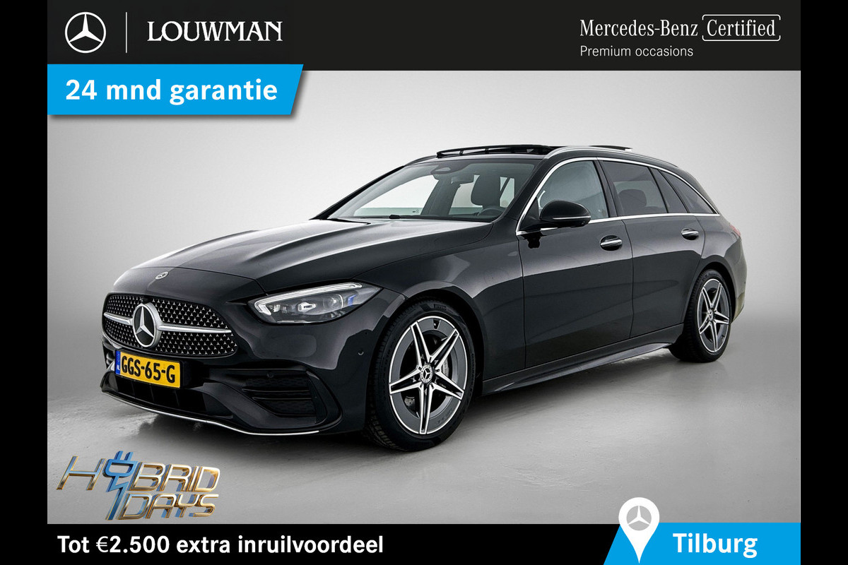 Mercedes-Benz C-Klasse Estate 180 Star Edition AMG Panoramadak elct. | 5 spaaks licht metalen velgen | Naviagtie | parking support met camera achter\| Inclusief 24 maanden Mercedes-Benz Certified garantie voor Europa.