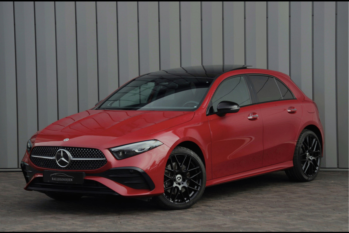 Mercedes-Benz A-Klasse 250e AMG | 218PK | Pano | Sfeerverlichting | Burmester | Multibeam | Leder | Distronic | Stuurwielverwarming | Trekhaak | 2024.