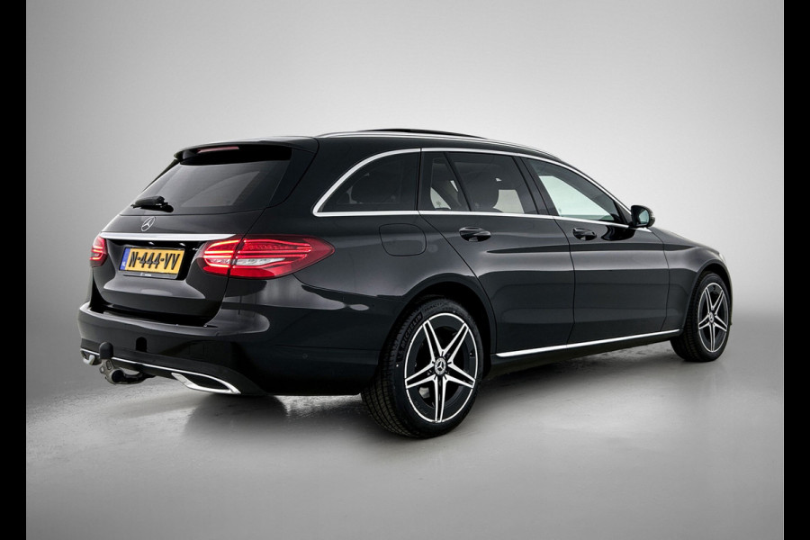 Mercedes-Benz C-Klasse Estate 180 Business Solution Avantgarde Trekhaak | Panoramadak | Multi spaaks lichtmetalen velgen | Navigatie | Parking support | Inclusief 24 maanden MB Certified garantie voor Europa.