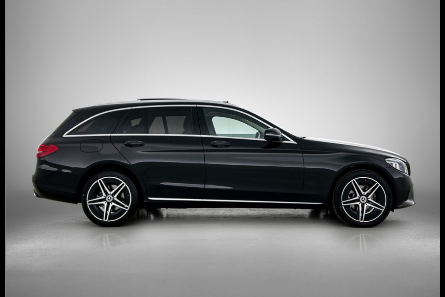 Mercedes-Benz C-Klasse Estate 180 Business Solution Avantgarde Trekhaak | Panoramadak | Multi spaaks lichtmetalen velgen | Navigatie | Parking support | Inclusief 24 maanden MB Certified garantie voor Europa.
