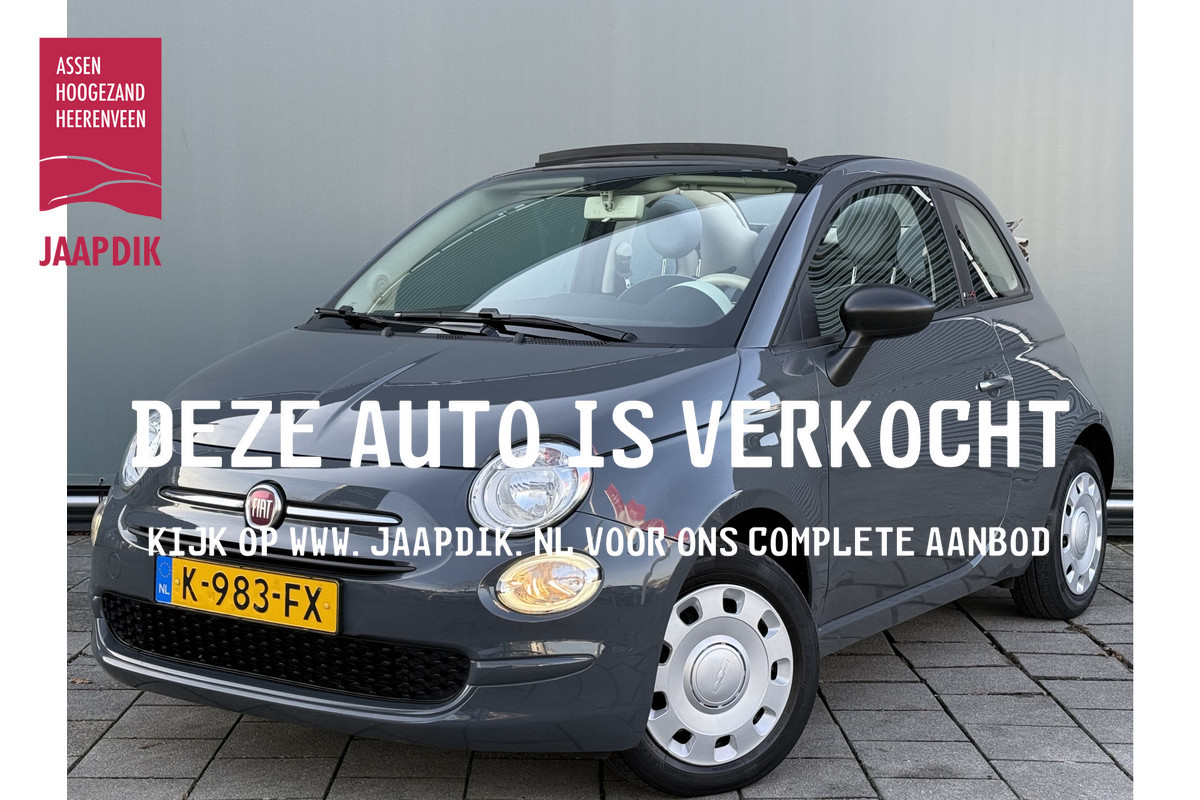 Fiat 500C BWJ 12-2020 | 1.0 73PK Hybrid Pop | AIRCO | CRUISE | DAB | PDC ACHTER | STUURBEKR | EL. RAMEN |