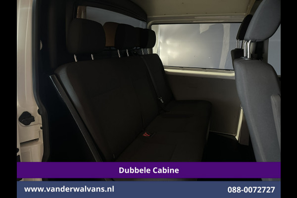 Volkswagen Transporter 2.0 TDI 150pk L2H1 Dubbele Cabine Airco | 5-Zits | Navigatie | Apple Carplay | Cruisecontrol Android Auto, 2500kg Trekhaak, Parkeersensoren, Achterklep