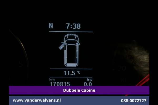 Volkswagen Transporter 2.0 TDI 150pk L2H1 Dubbele Cabine Airco | 5-Zits | Navigatie | Apple Carplay | Cruisecontrol Android Auto, 2500kg Trekhaak, Parkeersensoren, Achterklep