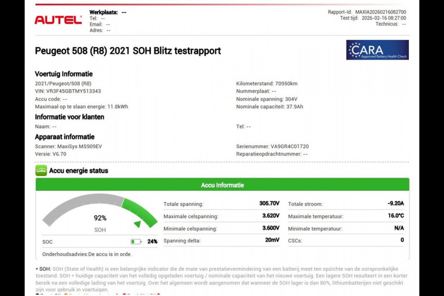 Peugeot 508 1.6 HYbrid Peugeot Sport Engineered | SOH 92% | 360pk | Panoramadak | Alcantara | Focal Sound | Stoelverwarming | 360 Camera | Massage | Memory | Sfeerverlichting | Adaptive cruise | PSE | PHEV | Plug In