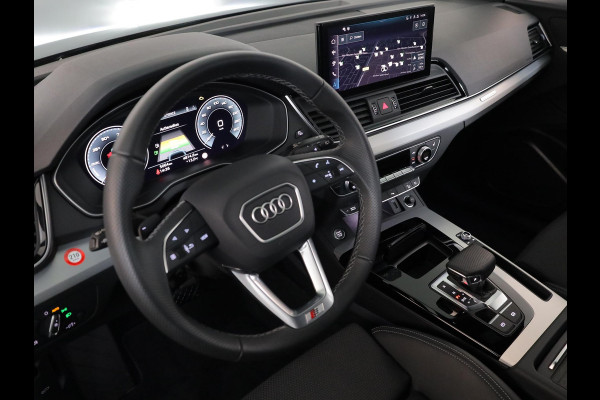 Audi Q5 50 TFSI e Advanced edition 299 pk S-tronic | Verlengde garantie | Navigatie | Trekhaak (wegklapbaar) | Parkeersensoren | Stoelverwarming v/a | S-line interieur |