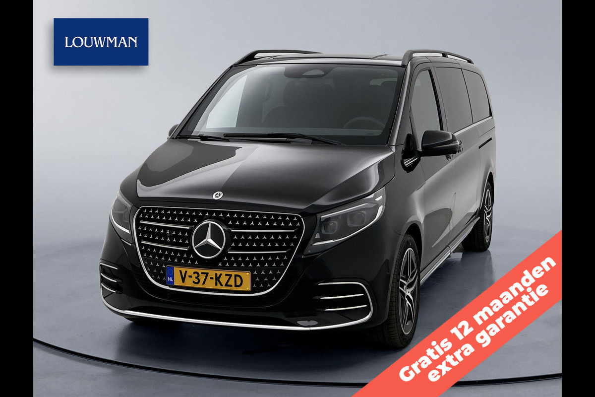 Mercedes-Benz V-Klasse 300d 4-MATIC L3 Gratis 12 Maanden Extra Garantie AMG-line Avantgarde BPM-Vrij Dubbele Cabine Elektrische Schuifdeuren Multibeam