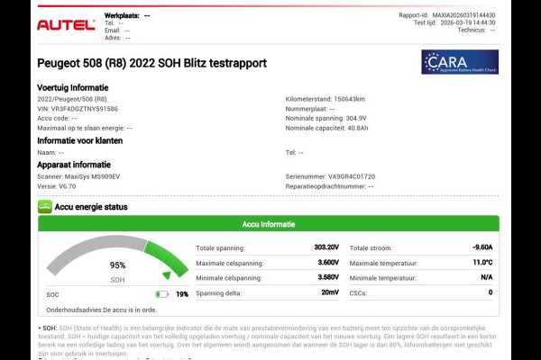 Peugeot 508 1.6 HYbrid 225 Allure | SOH 95% | Adaptive cruise | Half leder | Carplay | Camera | Navigatie | Parkeerhulp | Full LED | Sfeerverlichting | Climate control | Bluetooth | PHEV | Plug In