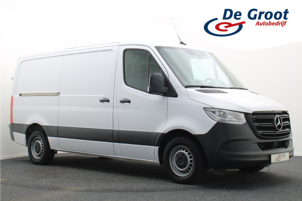 Mercedes-Benz Sprinter 317 CDI Aut. L2H1 Leer, 3-Zits, Camera, Standkachel, Airco, Cruise, Apple Carplay, Trekhaak