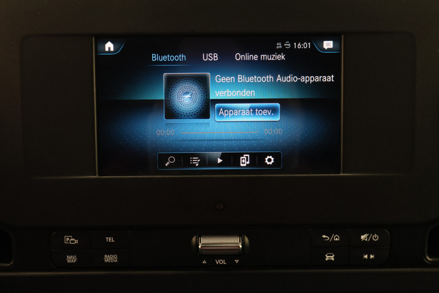 Mercedes-Benz Sprinter 317 CDI Aut. L2H1 Leer, 3-Zits, Camera, Standkachel, Airco, Cruise, Apple Carplay, Trekhaak