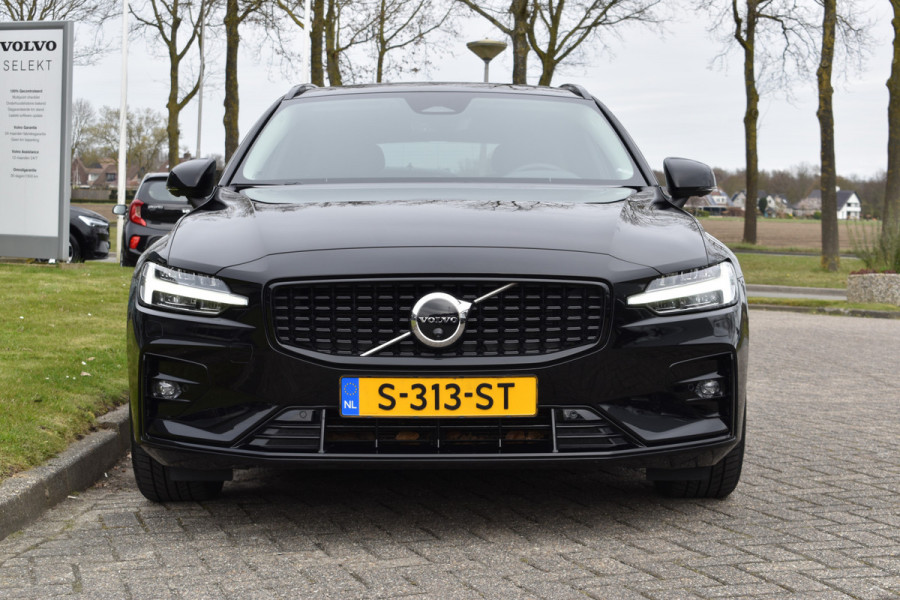 Volvo V60 B4 211PK Automaat Plus Dark | Trekhaak | ACC | Leder | Stoelverwarming | 360 Camera | 18"LMV
