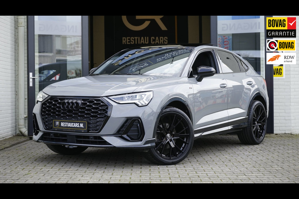 Audi Q3 Sportback 35 TFSI 3x S-Line Black Optik AUTOMAAT-CAMERA-CARPLAY-DRIVE SELECT-ELEKTRISCHE STOELEN-KEYLESS-MATRIX-PANORAMA