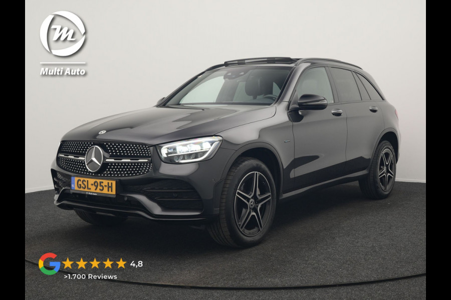 Mercedes-Benz GLC 300e 4MATIC Premium Plus PHEV 320pk Dealer O.H | Panodak | Adaptive Cruise | Sportstoelen Memory | Burmester | AMG Exterieur | Head Up | Camera | Keyless |
