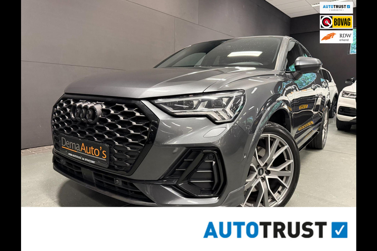 Audi Q3 Sportback 45 TFSI e 3XS-LINE 20'' SOH-TEST/BLACK-LINE/SFEERVERL/NAVI/DAB/CARPLAY/V-COCKPIT/CAM/KEY-LESS///