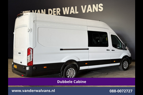 Ford Transit 2.0 TDCI 170pk L4H3 Dubbele Cabine Euro6 Airco | 6-zits | Camera | LED | Apple Carplay | 2800kg Trekvermogen | Cruisecontrol, Android Auto, Stoelverwarming, Verwarmde Voorruit, Parkeersensoren, Bijrijdersbank