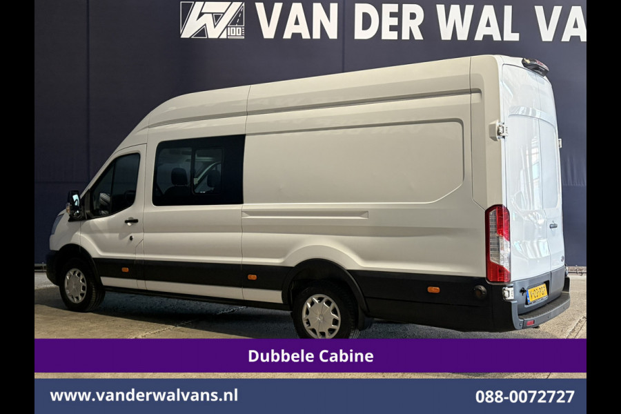 Ford Transit 2.0 TDCI 170pk L4H3 Dubbele Cabine Euro6 Airco | 6-zits | Camera | LED | Apple Carplay | 2800kg Trekvermogen | Cruisecontrol, Android Auto, Stoelverwarming, Verwarmde Voorruit, Parkeersensoren, Bijrijdersbank