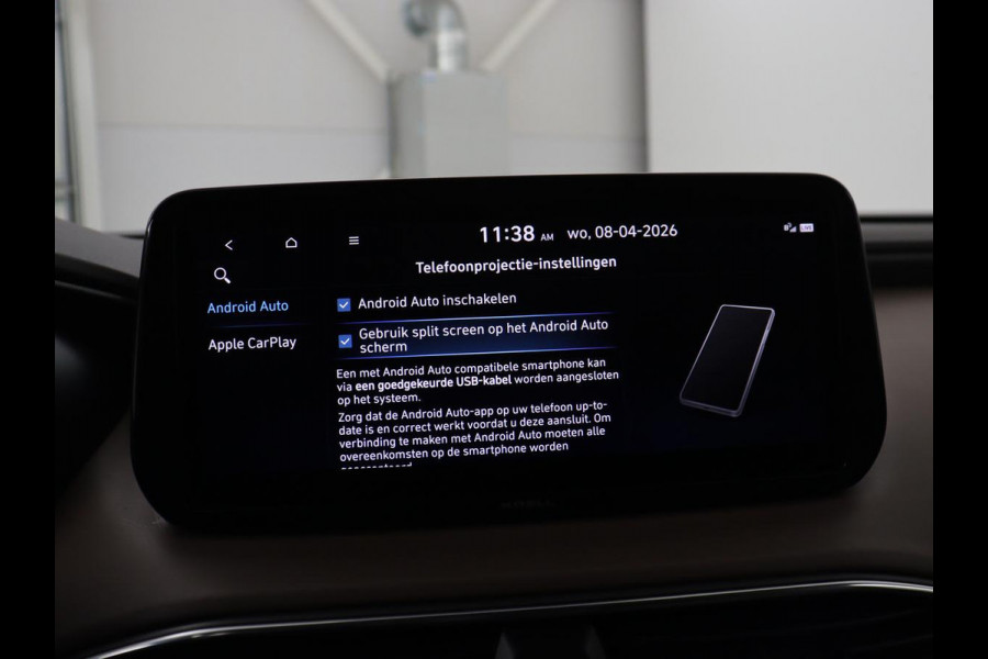 Hyundai Santa Fe 1.6 T-GDI PHEV Premium 7 Persoons | SOH 97,2% | Stoelventilatie | Trekhaak | Head-Up | Leder | Achterbankverwarming | 360 Camera | Carplay | Keyless | Adaptive cruise | Navigatie | Plug In