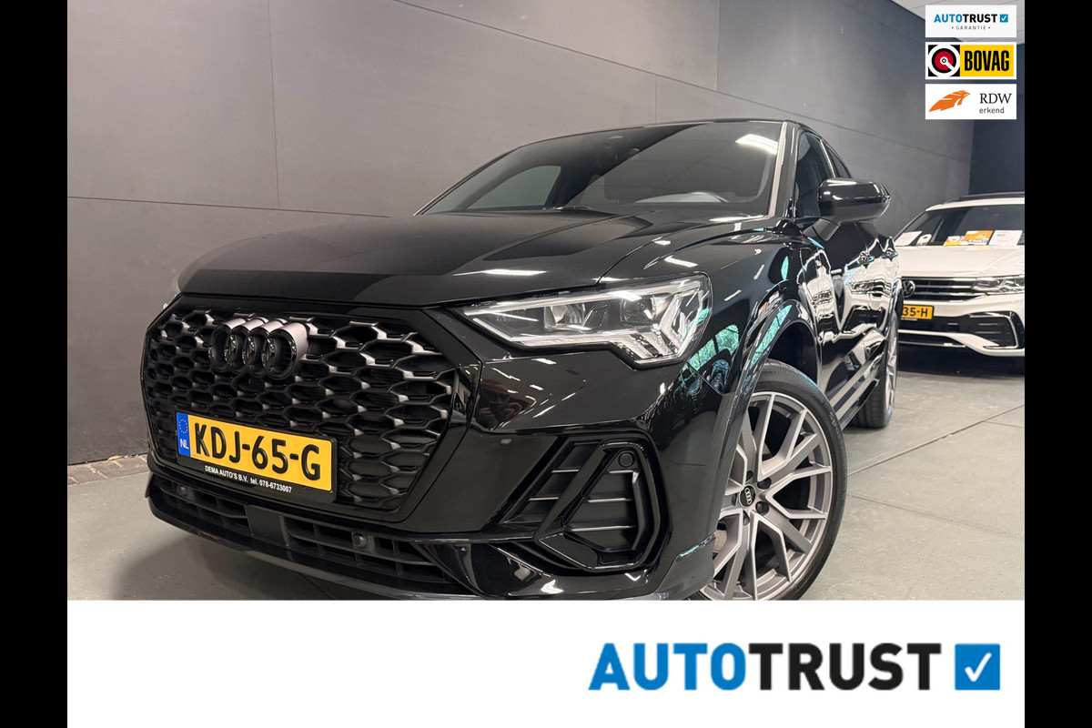 Audi Q3 Sportback 45 TFSI e S edition S-LINE BLACK-LINE 20''SOH-TEST/SFEERVERL/NAVI/DAB/STANDKACHEL/CARPLAY/CAM/KEY-LESS///