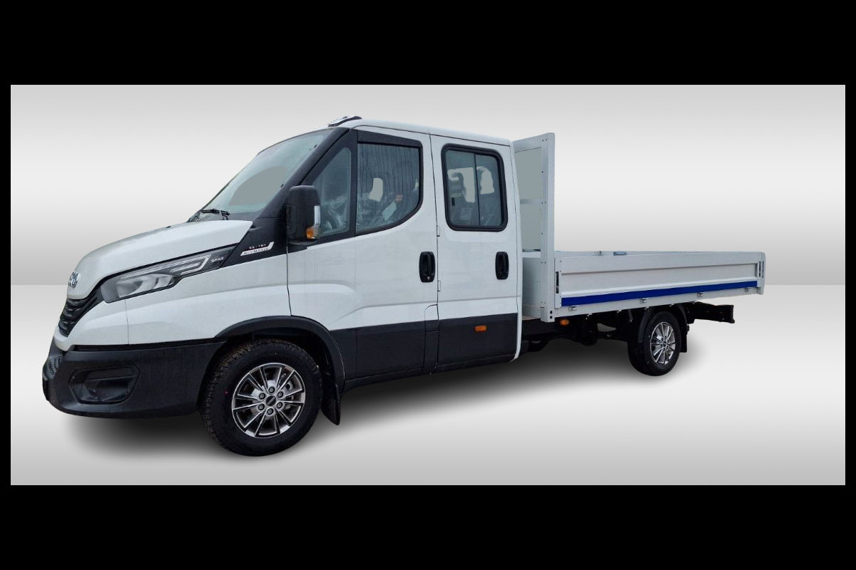 Iveco Daily 35S18 Hi-Matic Open Laadbak DC 3.5T Trekhaak (7 persoons)