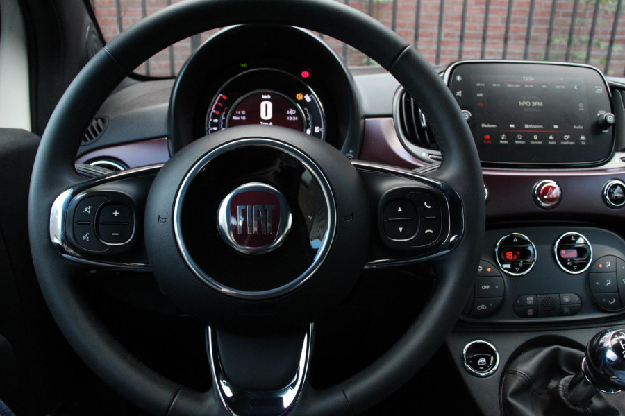 Fiat 500C 1.2 Star | Leder | Navigatie | Climate Control | Parkeer sensoren | Digitale Cockpit | Cruise control | LMV 16"