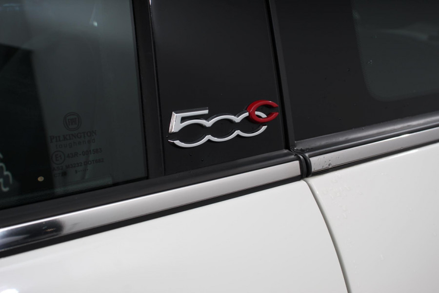 Fiat 500C 1.2 Star | Leder | Navigatie | Climate Control | Parkeer sensoren | Digitale Cockpit | Cruise control | LMV 16"