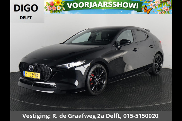 Mazda 3 2.0 e-SkyActiv-X M Hybrid 186 Black Luxury | Navigatie | Stoelverwarming | Camera |