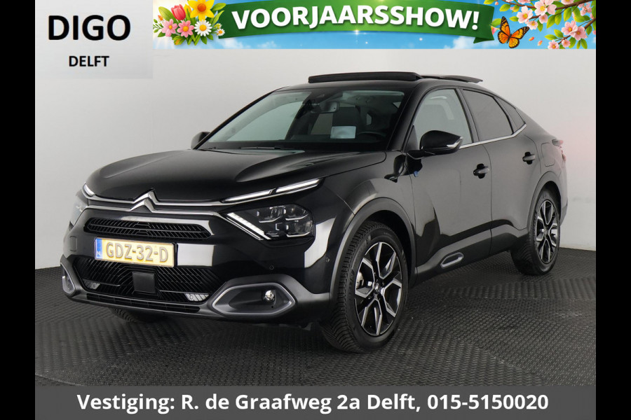 Citroën Ë-C4 X Max 54 kWh LONG RANGE | 97% SOH | Schuif-/Kanteldak | Navigatie | Leder | Camera |