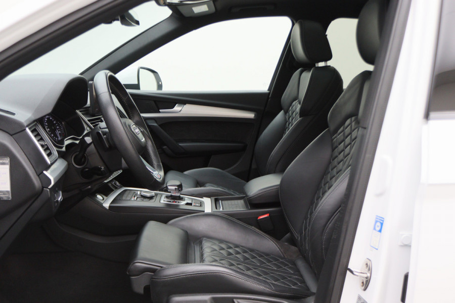 Audi Q5 55 TFSI e Quattro Plug-in Hybrid Competition S-Line Leer, Panoramadak, Cruise, Apple Carplay, Bluetooth, LED, Trekhaak, 21"