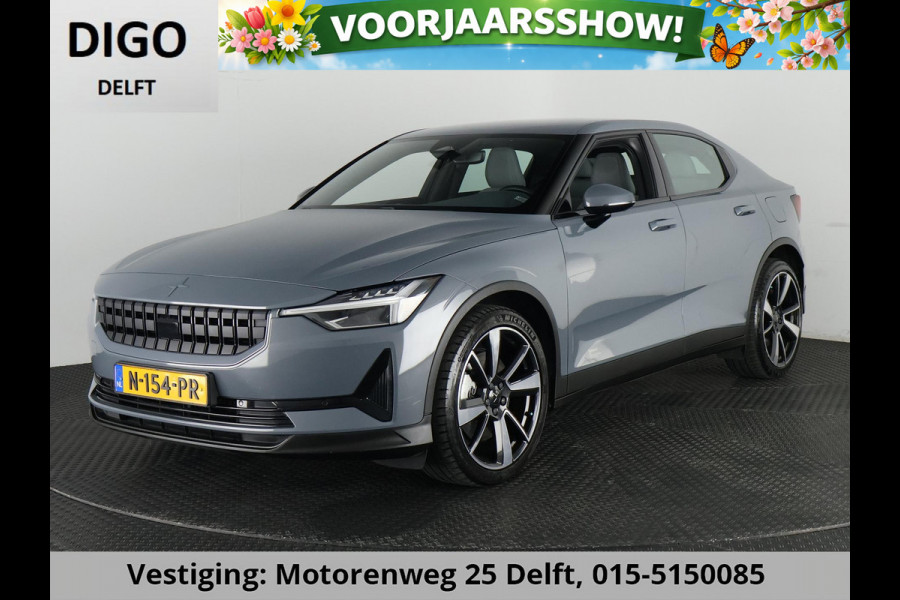 Polestar 2 LONG RANGE 78 kWh ACCU 90% GARANTIE 2032 !* RANGE TOT 561 KM WLTP.  PARKEERSENSOREN V+A . STOELVERWARMING . FULL MAP NAV . STOELPROFIELEN . CAMERA