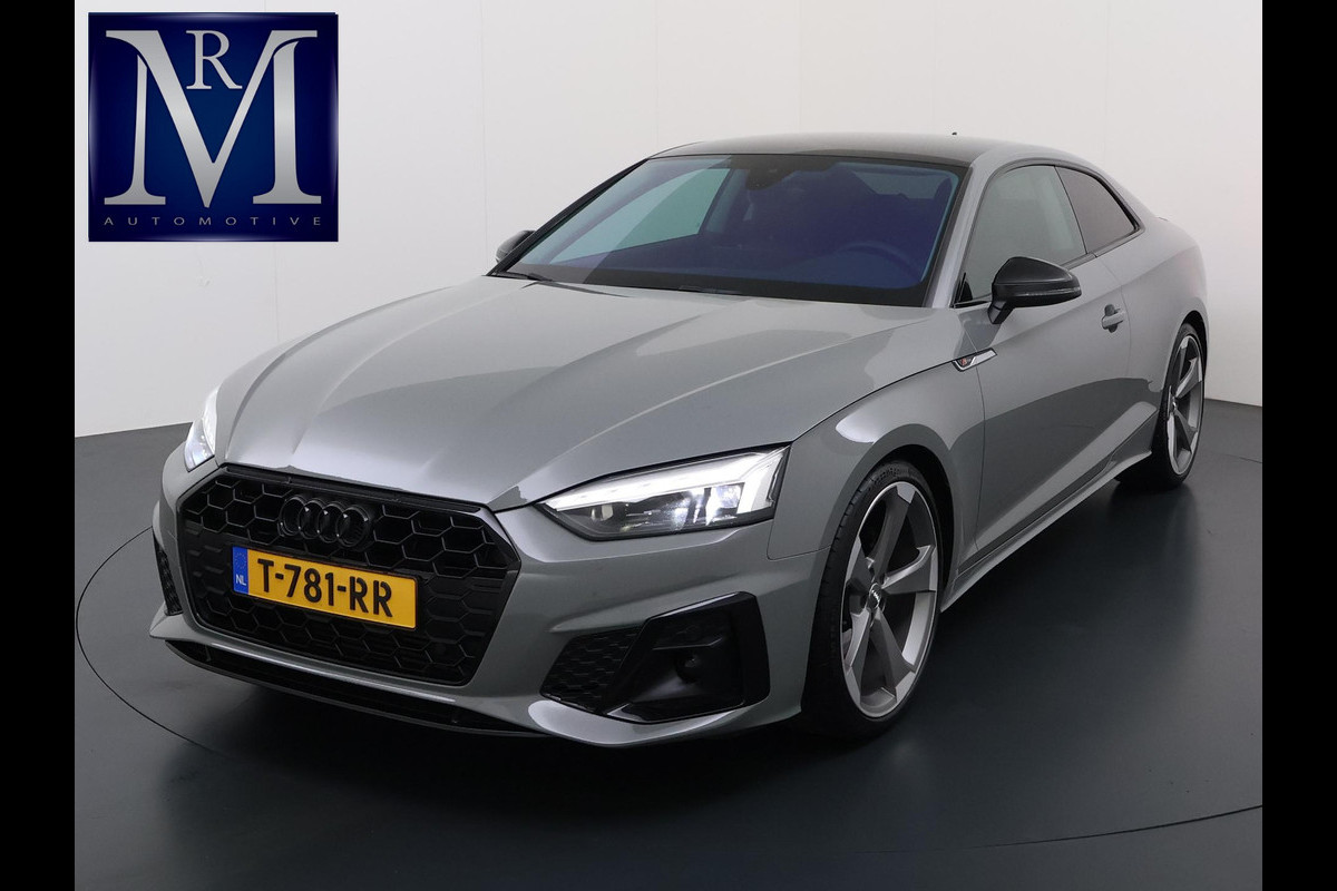 Audi A5 Coupé 40 TFSI S edition VAN € 31.900,- VOOR € 28.440,- UW LENTEVOORDEEL € 3.460,-! | S LINE IN- EN EXTERIEUR | TOPSTAAT! | 20 INCH| LEER| CAMERA| STOELVERWARMING| MATRIX LED| QUANTUM GRIJS