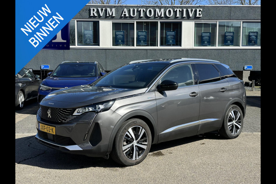 Peugeot 3008 1.6 HYbrid4 300 GT VAN €26.900,- NU VOOR SLECHTS €24.877,- Uw LENTEVOORDEEL €2.023,-PANORAMADAK| ADAPTIVE CRUISE CONTROL| STANDKACHEL| CAMERA VOOR + ACHTER|