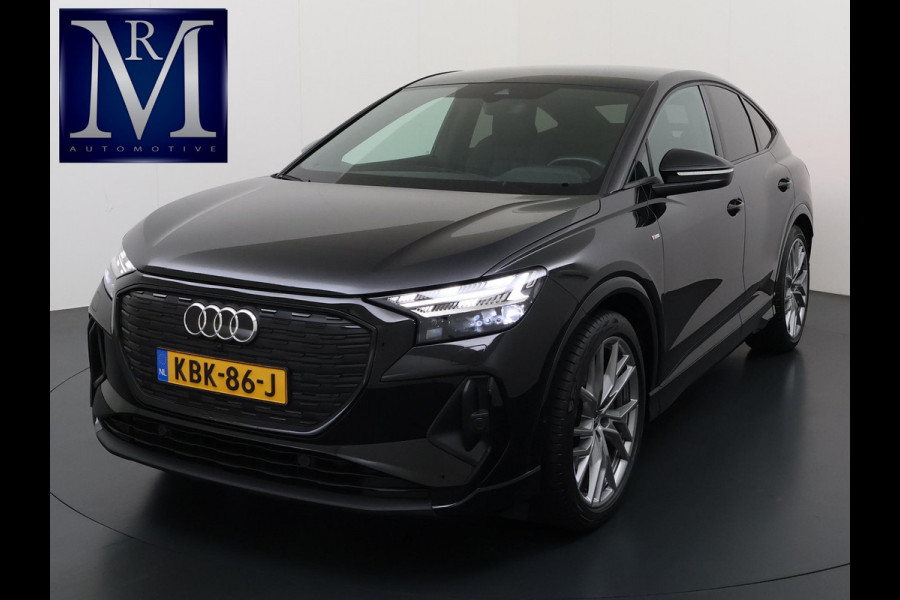 Audi Q4 Sportback e-tron 50 quattro S edition 77 kWh | 3X S-LINE| SOH 93% | LEER |MATRIX LED| ADAPTIVE CRUISE CONTROL | LEDER | ELEKTRISCHE ACHTERKLEP| CAMERA| 21 INCH!